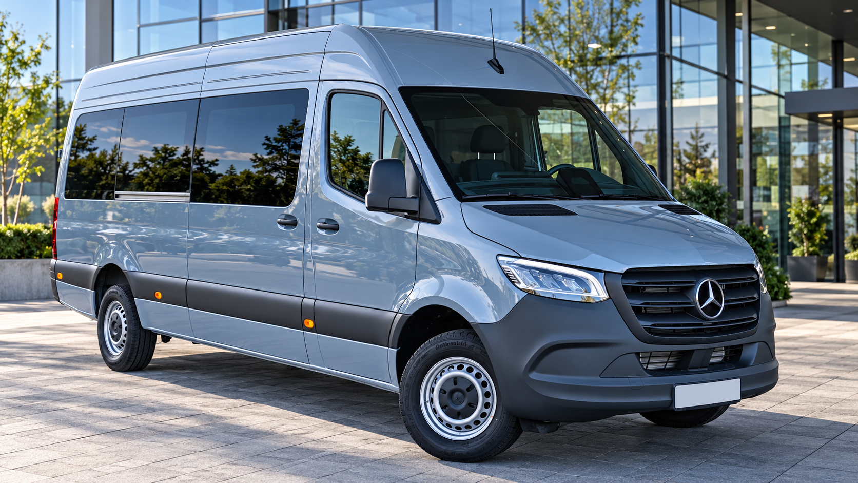Mercedes Sprinter Premium van with tinted side windows
